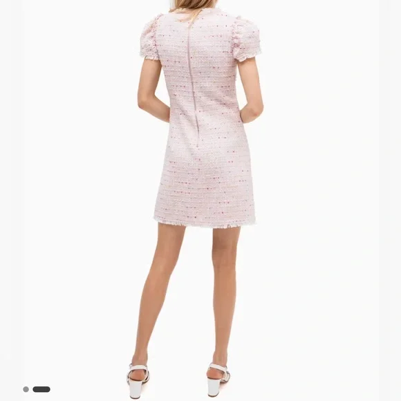 Kate Spade Flutter Sleeve Tweed Dress - Picture 2 of 14